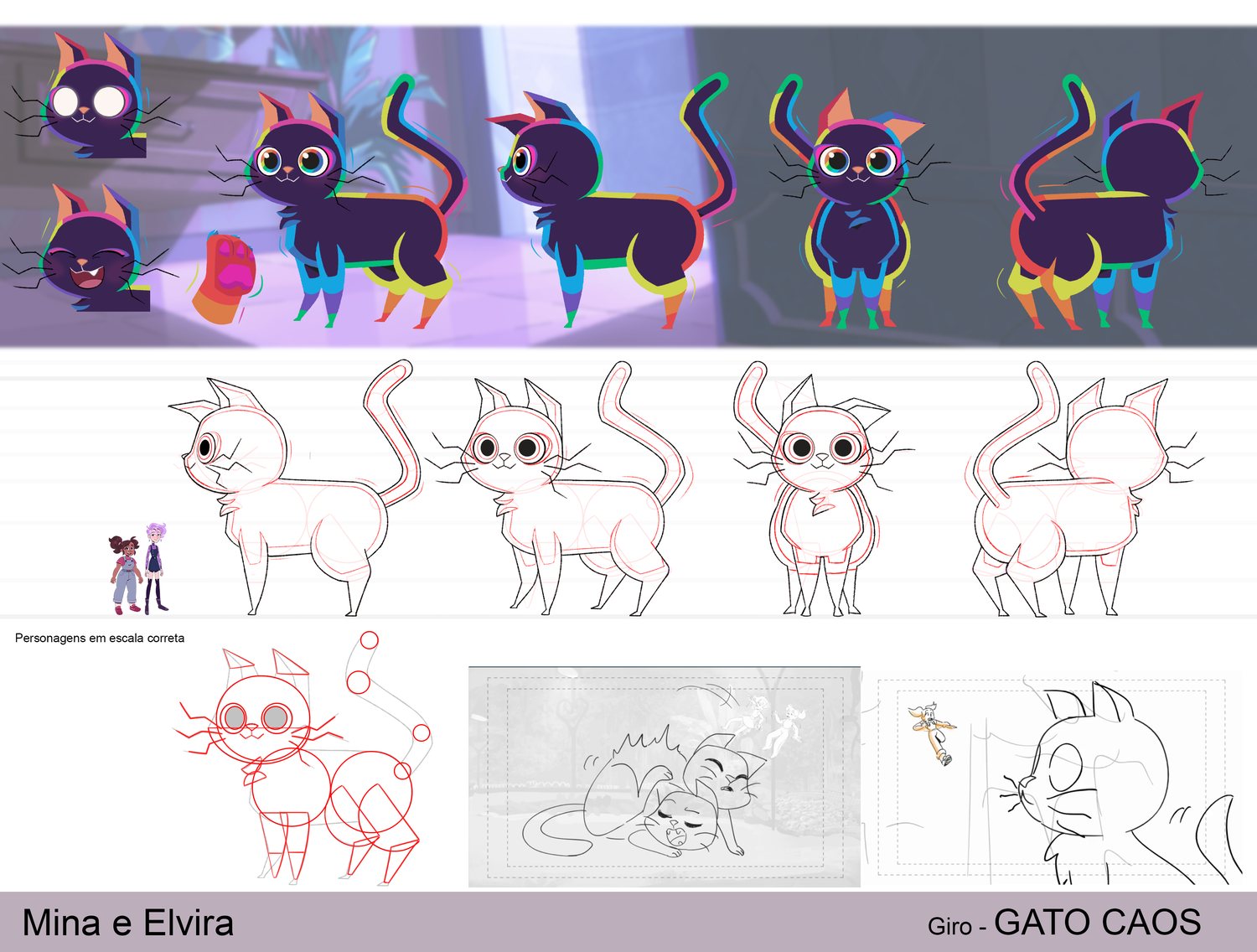 Caos the cat, turnaround